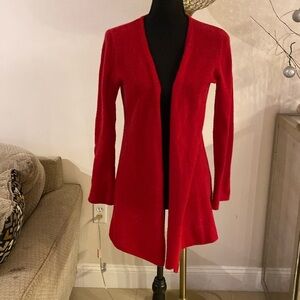 Minnie Rose 🌹 cashmere open front cardigan size small